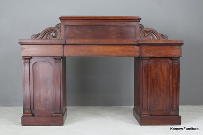 Victorian Mahogany Pedestal Sideboard - Kernow Furniture