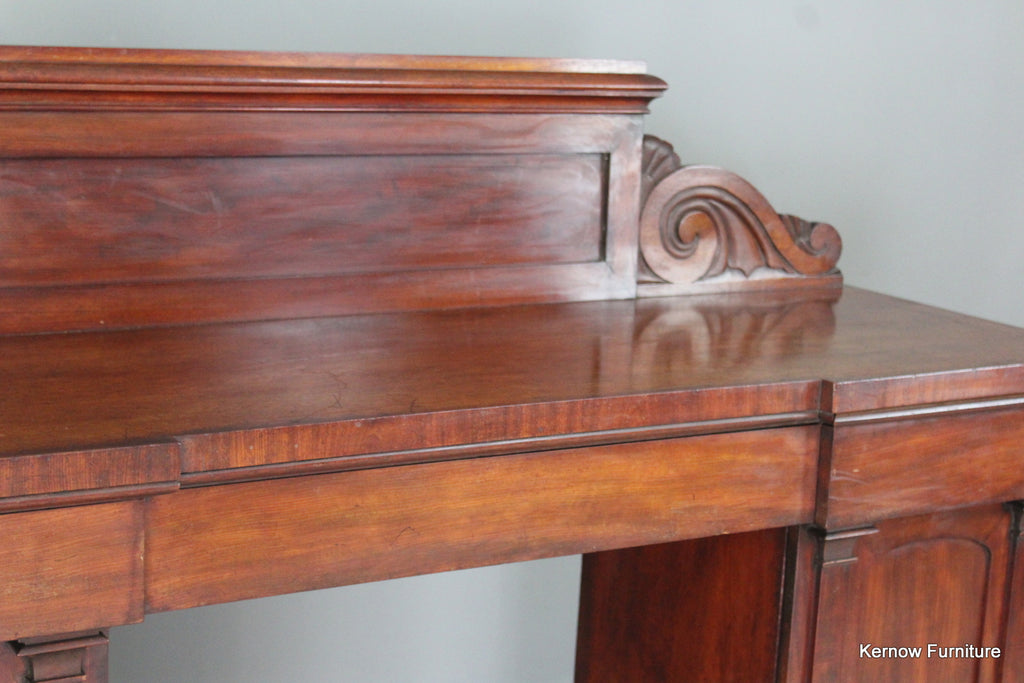 Victorian Mahogany Pedestal Sideboard - Kernow Furniture
