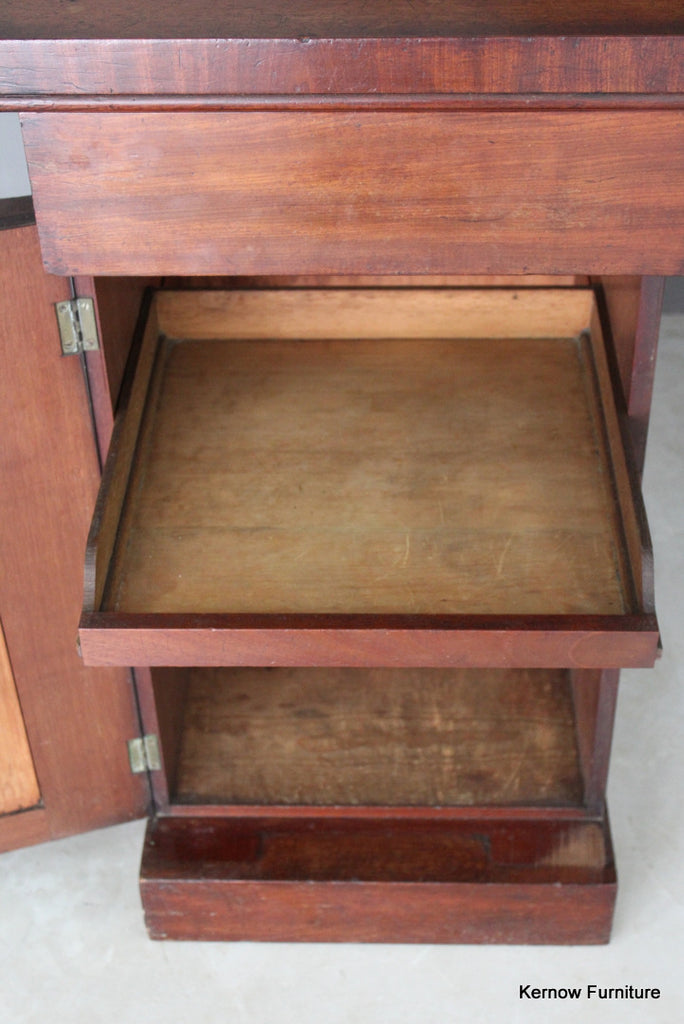 Victorian Mahogany Pedestal Sideboard - Kernow Furniture