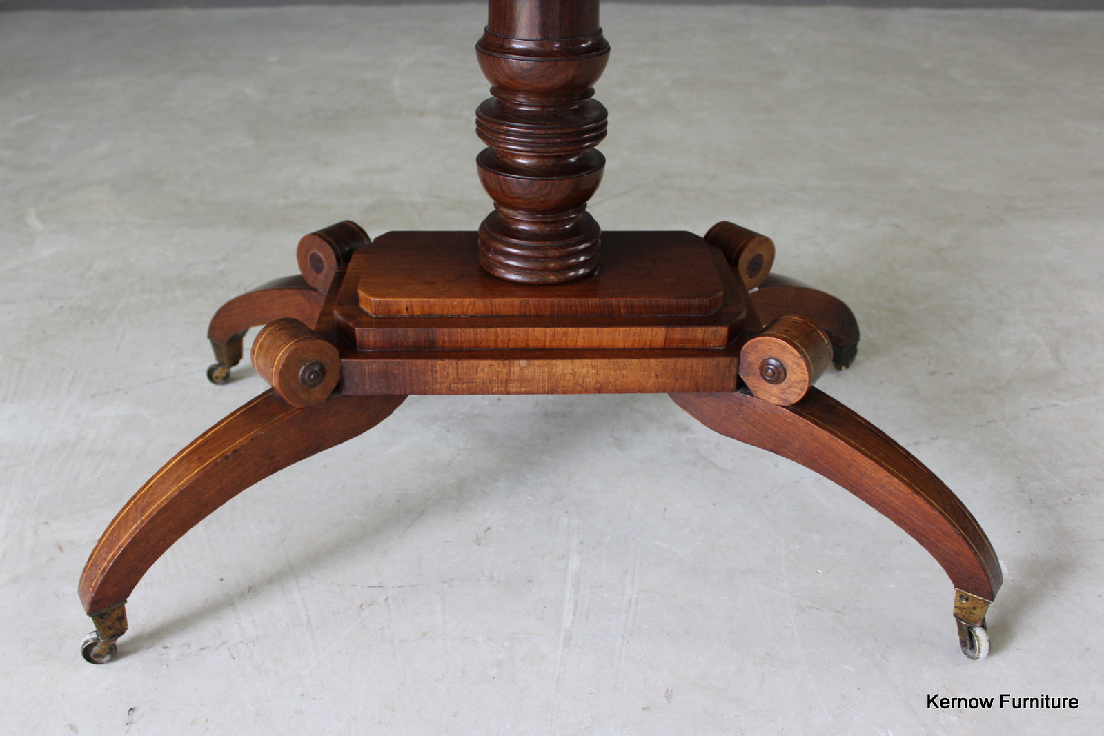 Regency Rosewood Card Table - Kernow Furniture