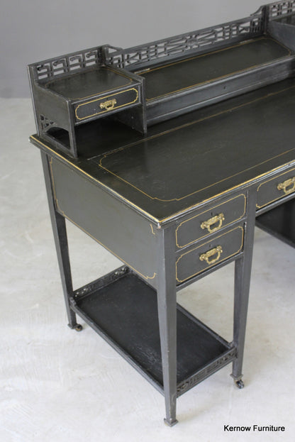 Black Aesthetic Movement Desk - Kernow Furniture