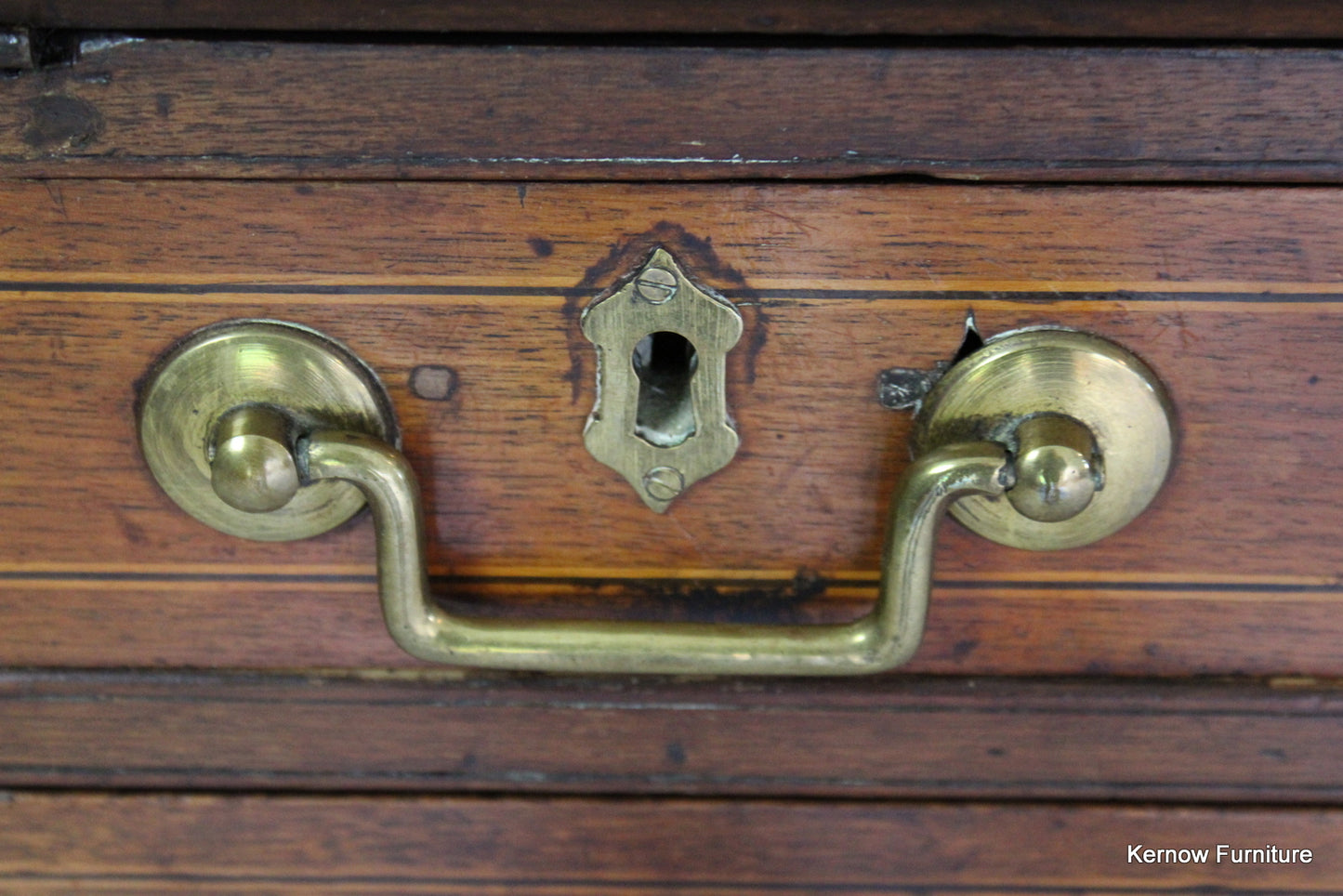 Antique Oak Writing Bureau - Kernow Furniture