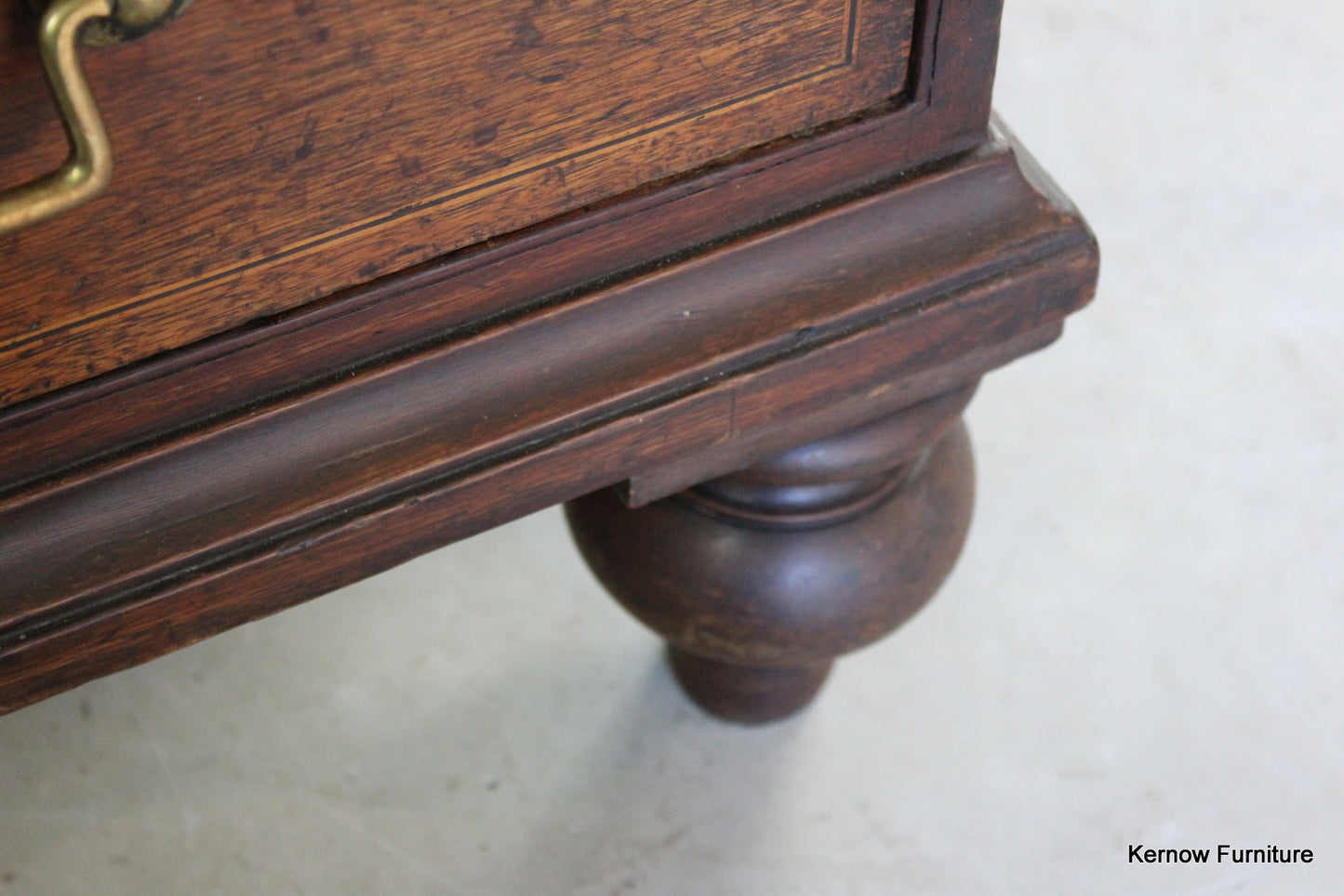 Antique Oak Writing Bureau - Kernow Furniture