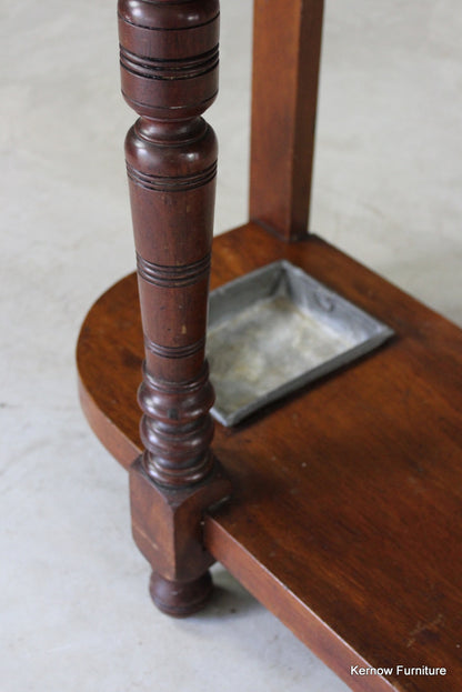 Victorian Walnut Hall Stand - Kernow Furniture