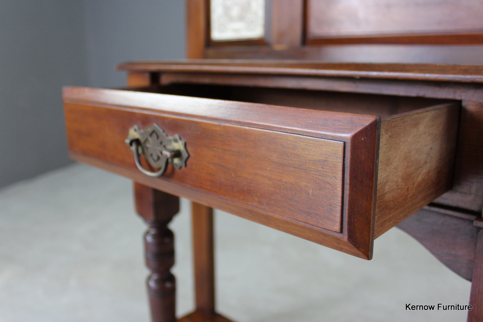 Victorian Walnut Hall Stand - Kernow Furniture