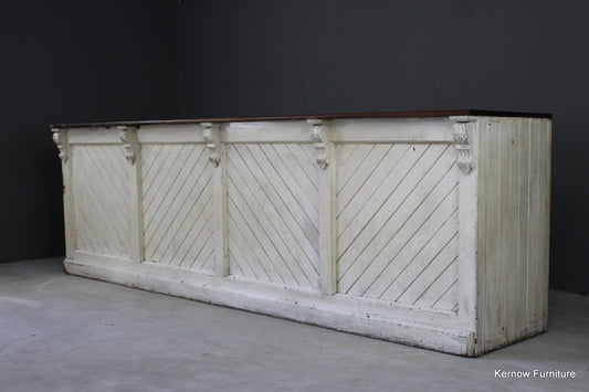 Antique Victorian Mahogany & Pine Shop Counter - Kernow Furniture