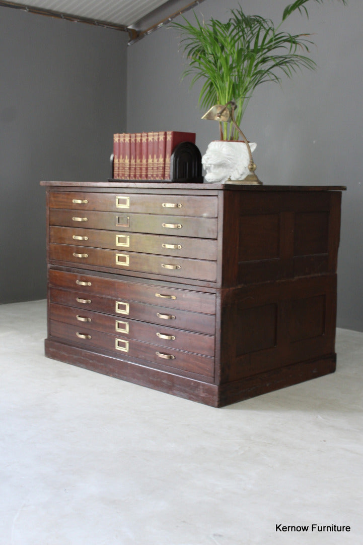 Mahogany Architects Plan Chest Kernow Furniture