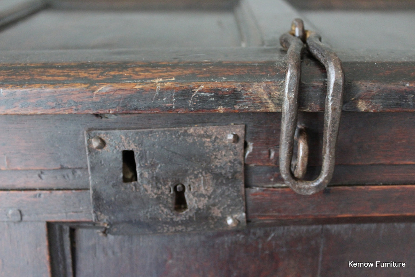 Antique Oak Coffer - Kernow Furniture