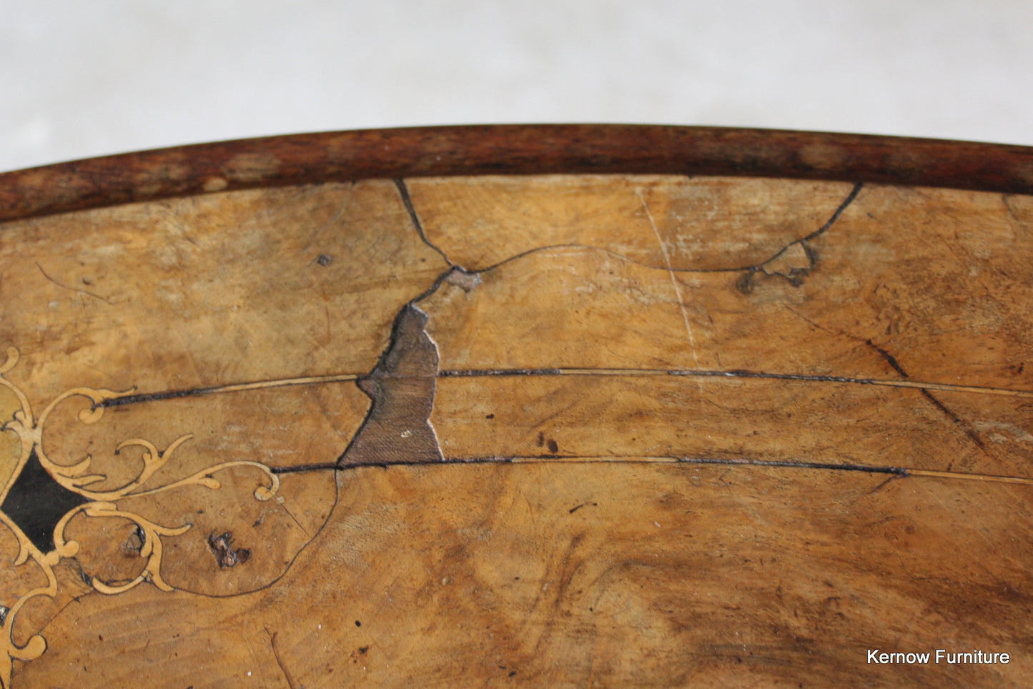 Victorian Inlaid Oval Centre Table - Kernow Furniture