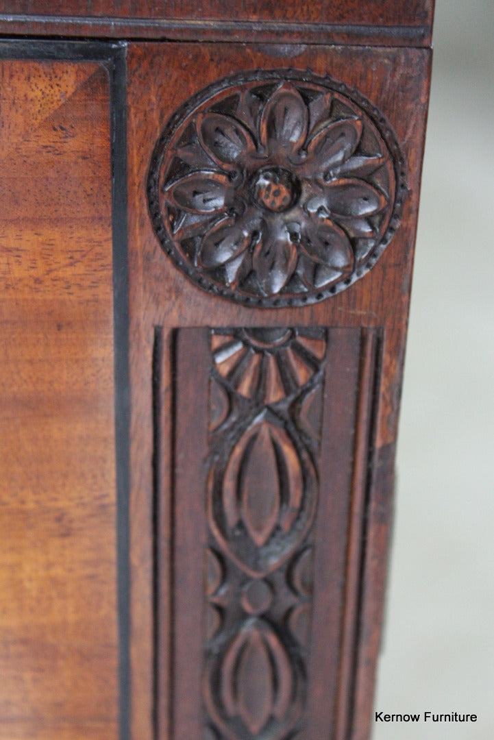 Antique Mahogany Side Cabinet - Kernow Furniture