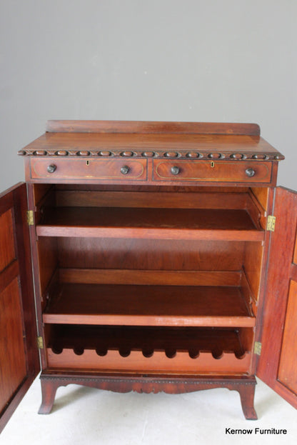 Antique Mahogany Side Cabinet - Kernow Furniture