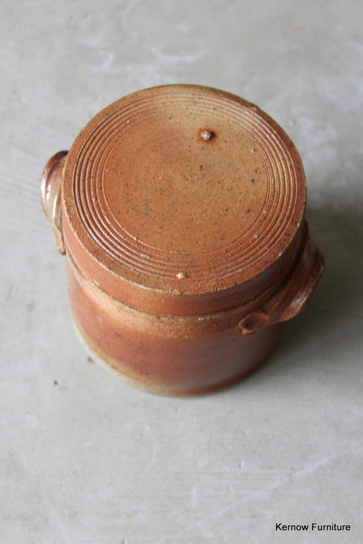 French Salt Glazed Confit Pot - Kernow Furniture