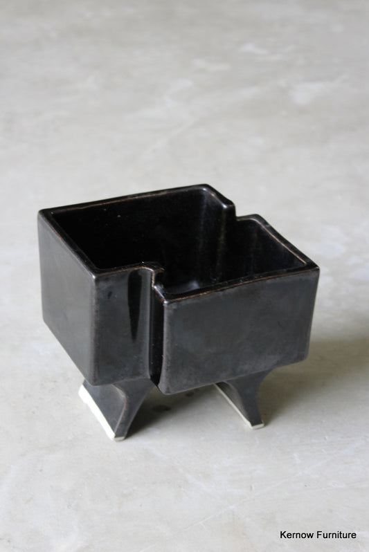 1980s Black Pot - Kernow Furniture
