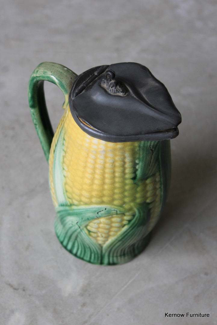 Majolica Corn Pewter Jug - Kernow Furniture