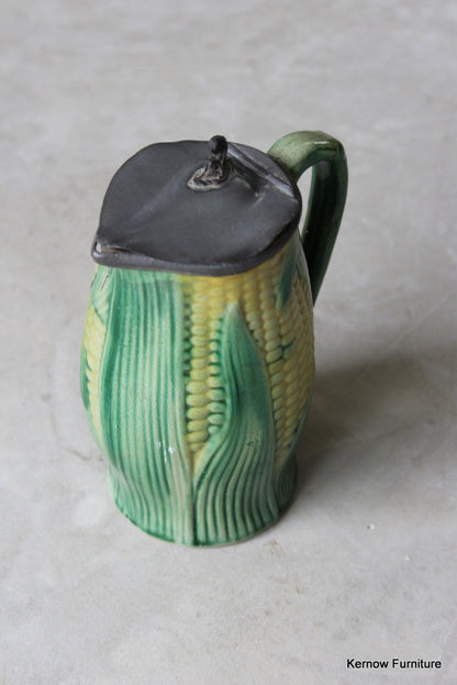 Majolica Corn Pewter Jug - Kernow Furniture