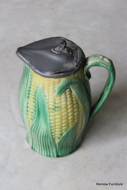 Majolica Corn Pewter Jug - Kernow Furniture