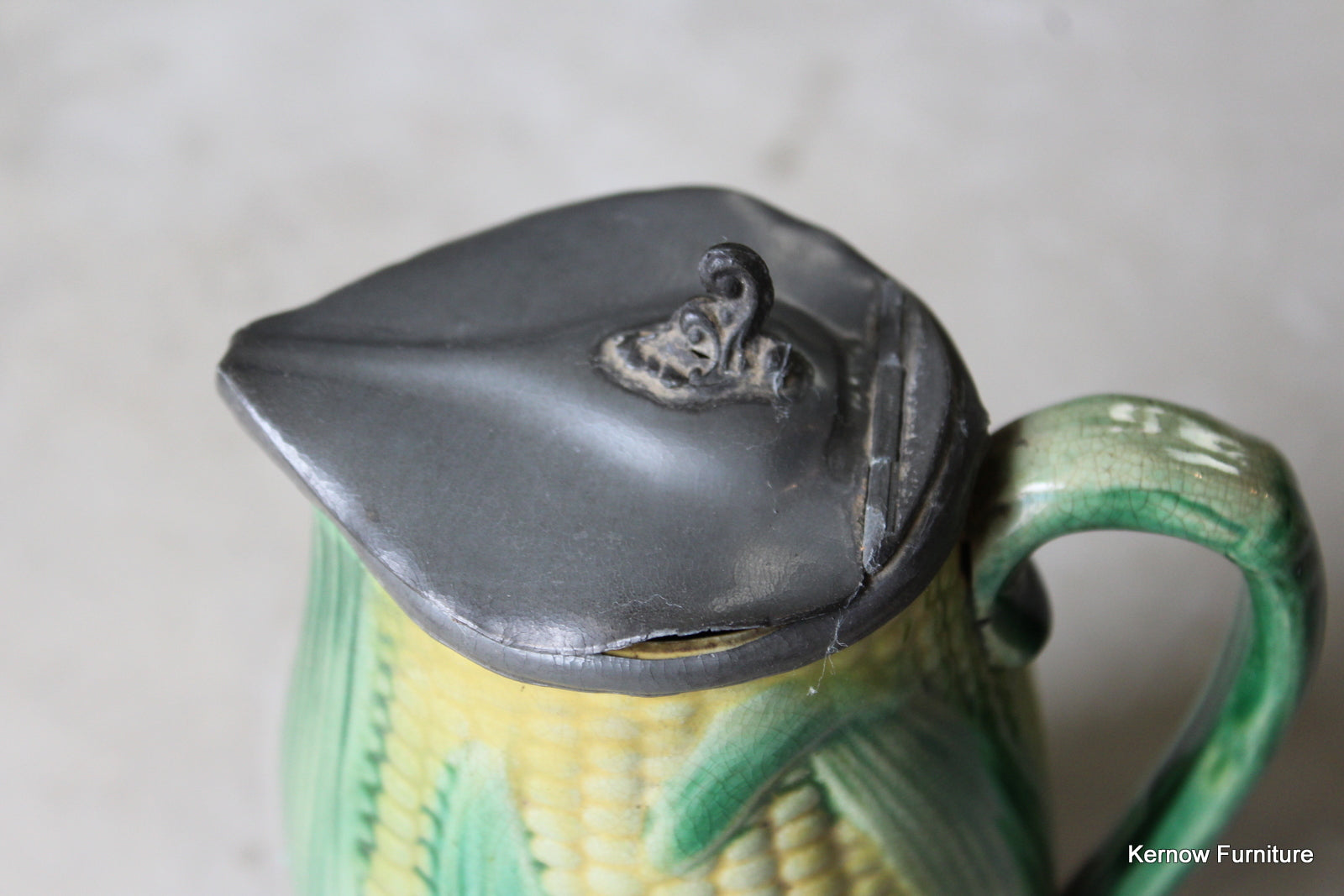 Majolica Corn Pewter Jug - Kernow Furniture