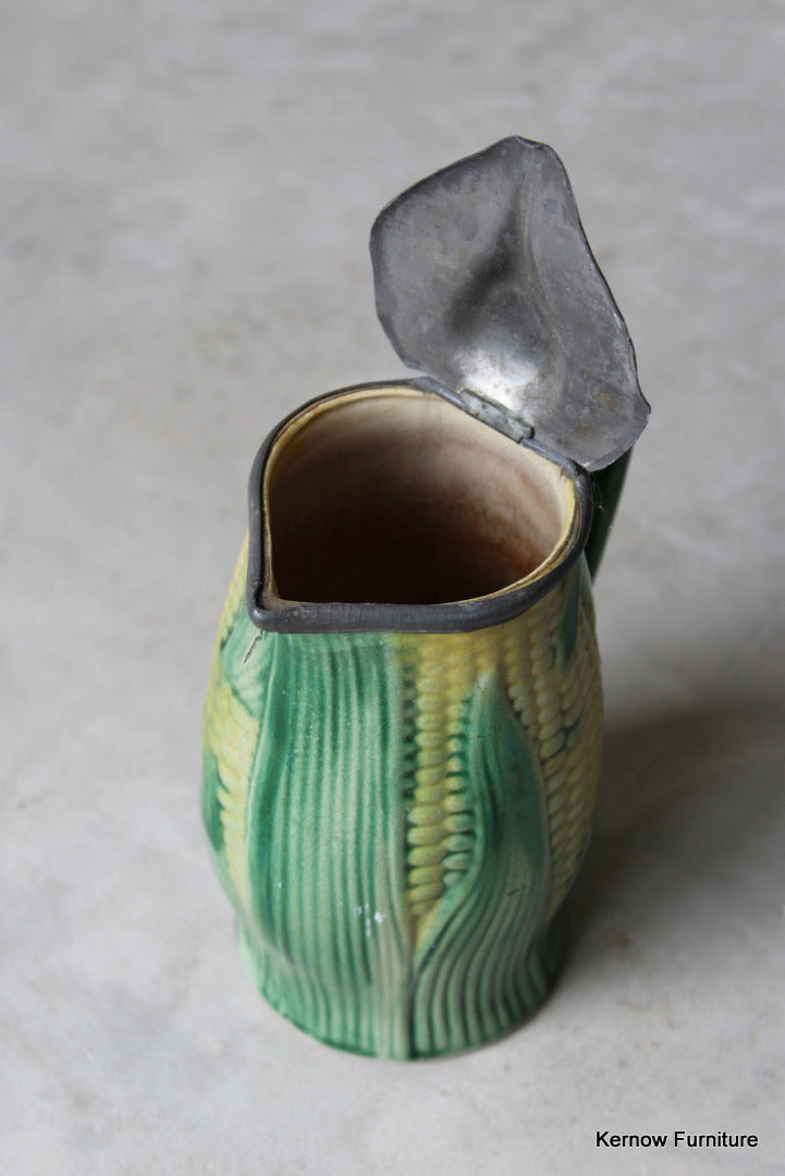 Majolica Corn Pewter Jug - Kernow Furniture