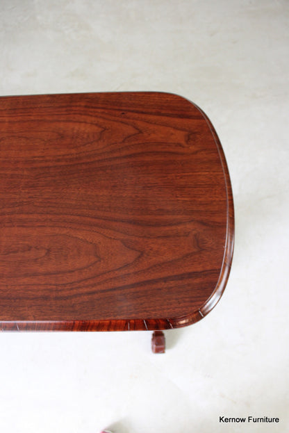 Reproduction Rosewood & Walnut Occasional Table - Kernow Furniture