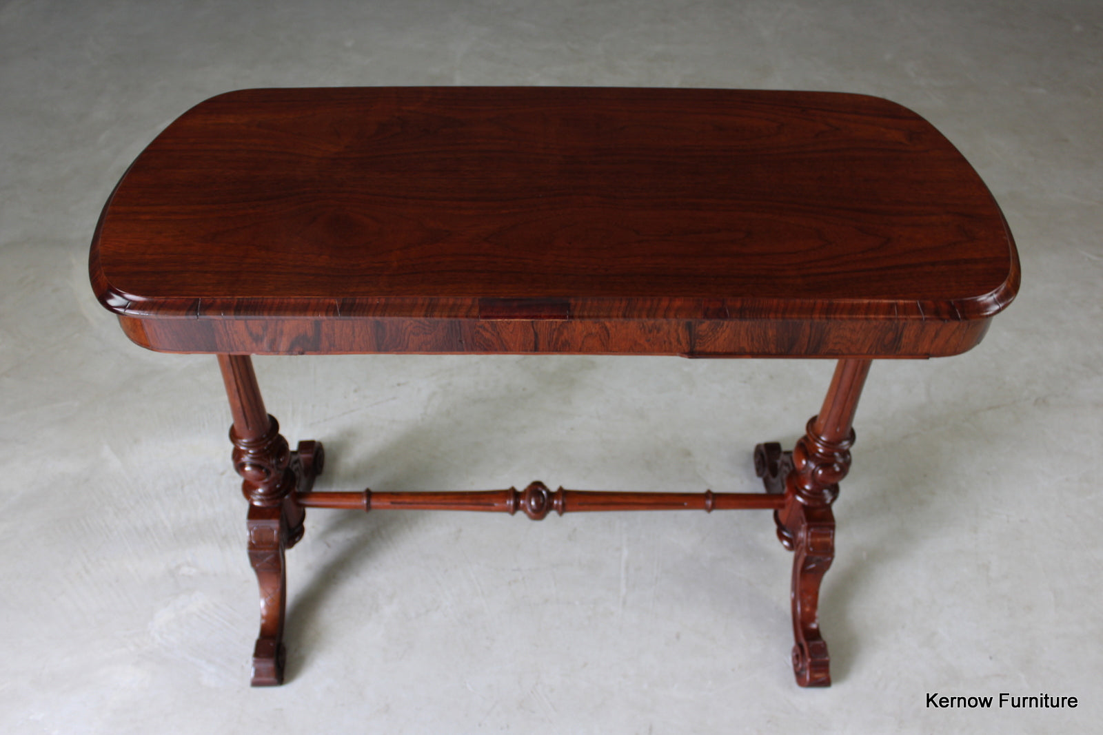 Reproduction Rosewood & Walnut Occasional Table - Kernow Furniture