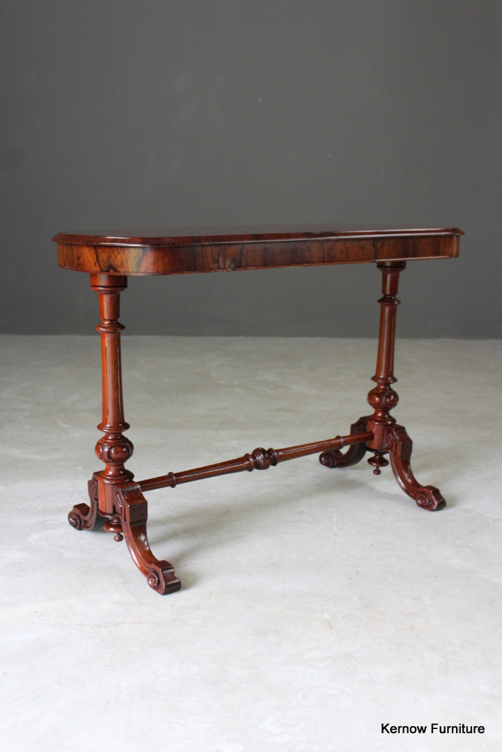 Reproduction Rosewood & Walnut Occasional Table - Kernow Furniture