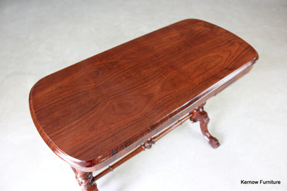 Reproduction Rosewood & Walnut Occasional Table - Kernow Furniture