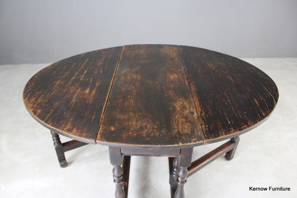 18th Century Oak Gate Leg Dining Table - Kernow Furniture