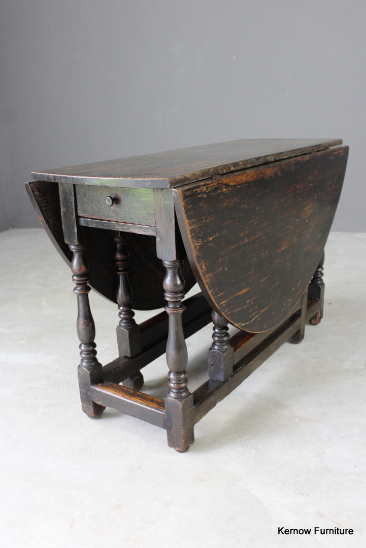 18th Century Oak Gate Leg Dining Table - Kernow Furniture