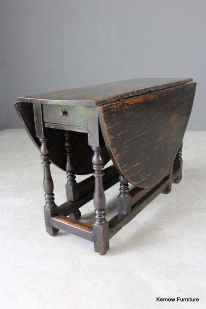 18th Century Oak Gate Leg Dining Table - Kernow Furniture