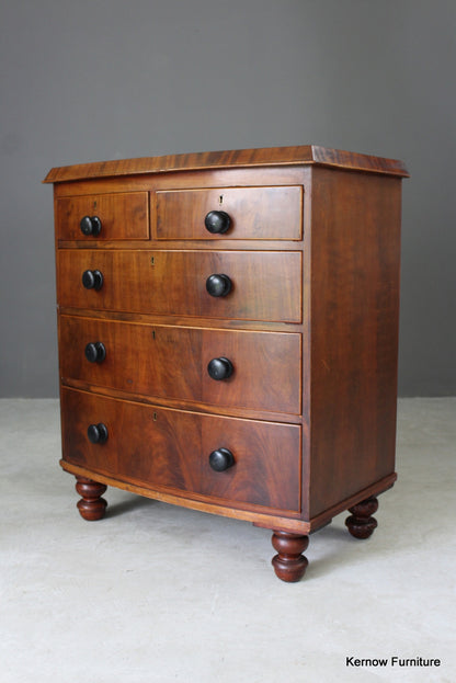 Antique Mahogany Chest of Drawers - Kernow Furniture