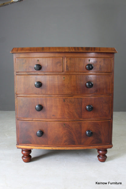 Antique Mahogany Chest of Drawers - Kernow Furniture