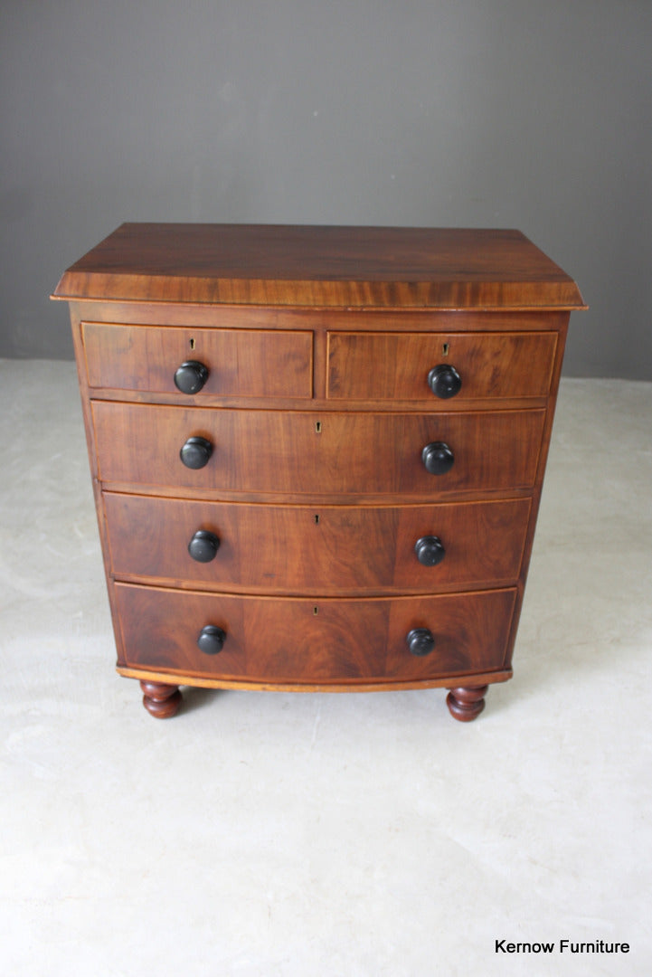 Antique Mahogany Chest of Drawers - Kernow Furniture