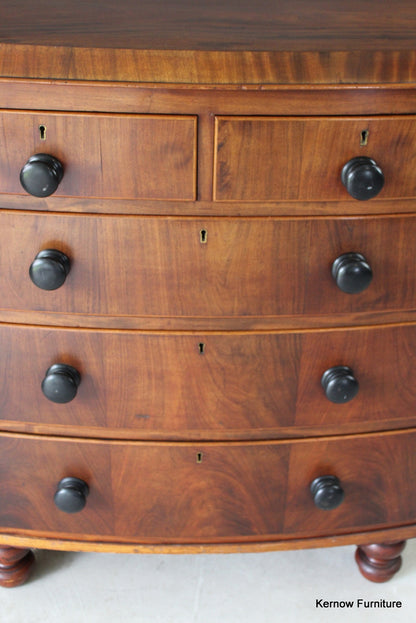 Antique Mahogany Chest of Drawers - Kernow Furniture