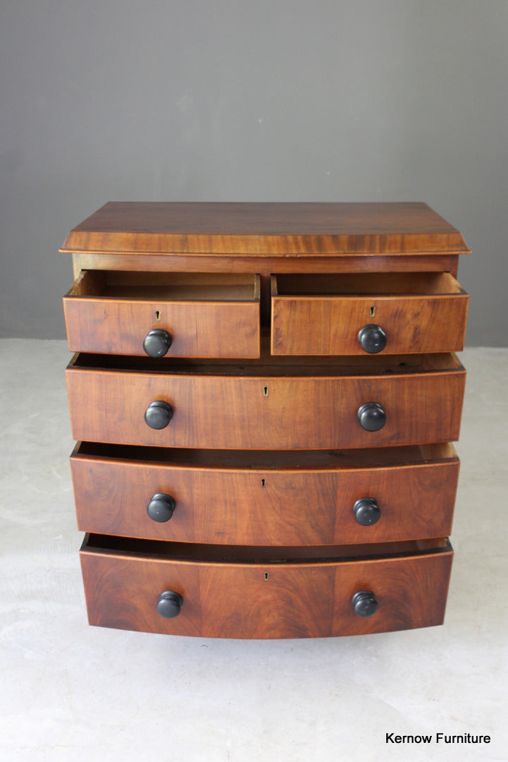 Antique Mahogany Chest of Drawers - Kernow Furniture