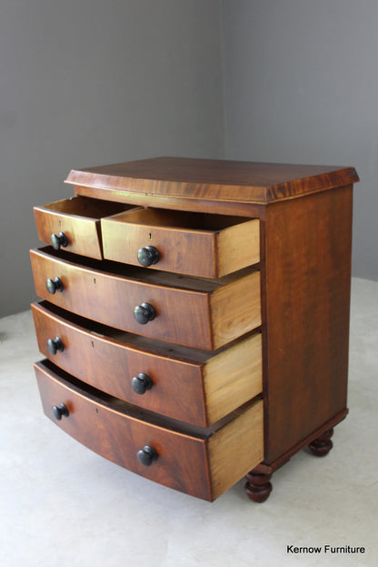 Antique Mahogany Chest of Drawers - Kernow Furniture