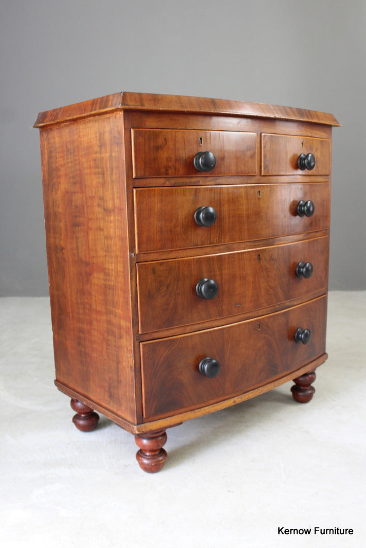 Antique Mahogany Chest of Drawers - Kernow Furniture