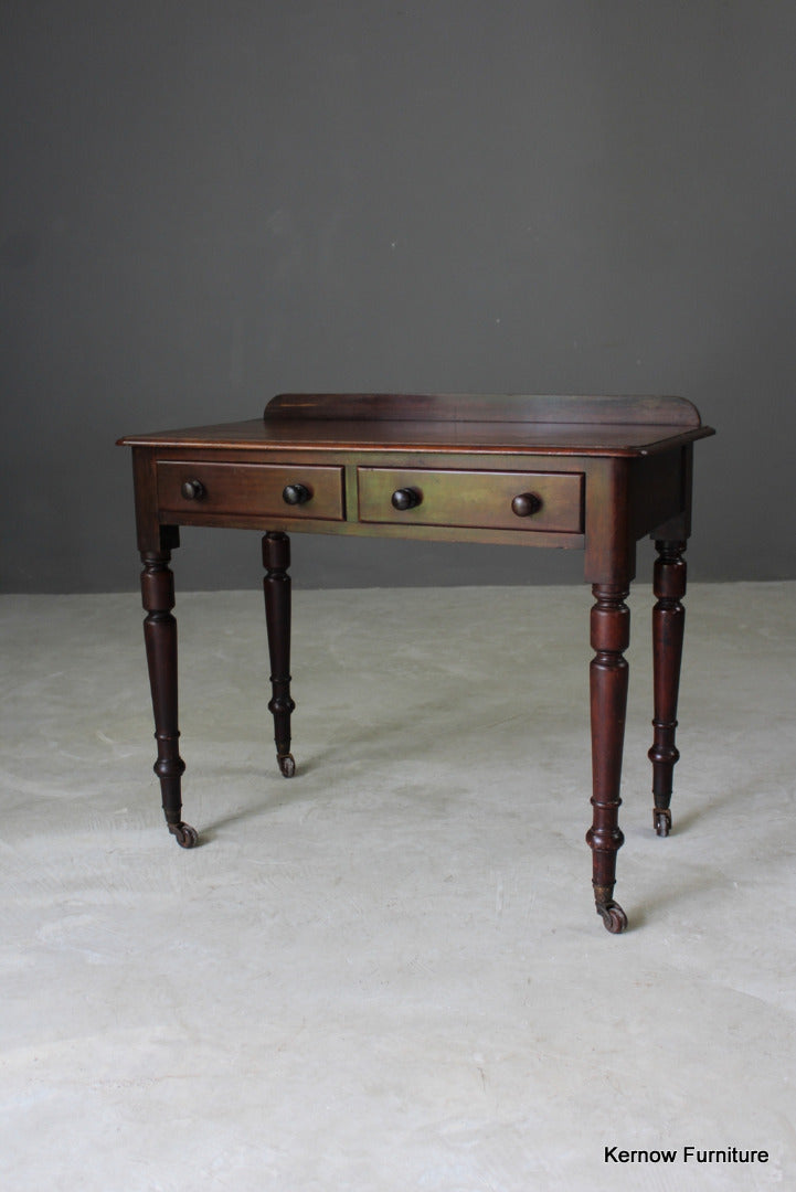 Antique Victorian Mahogany Writing Table - Kernow Furniture