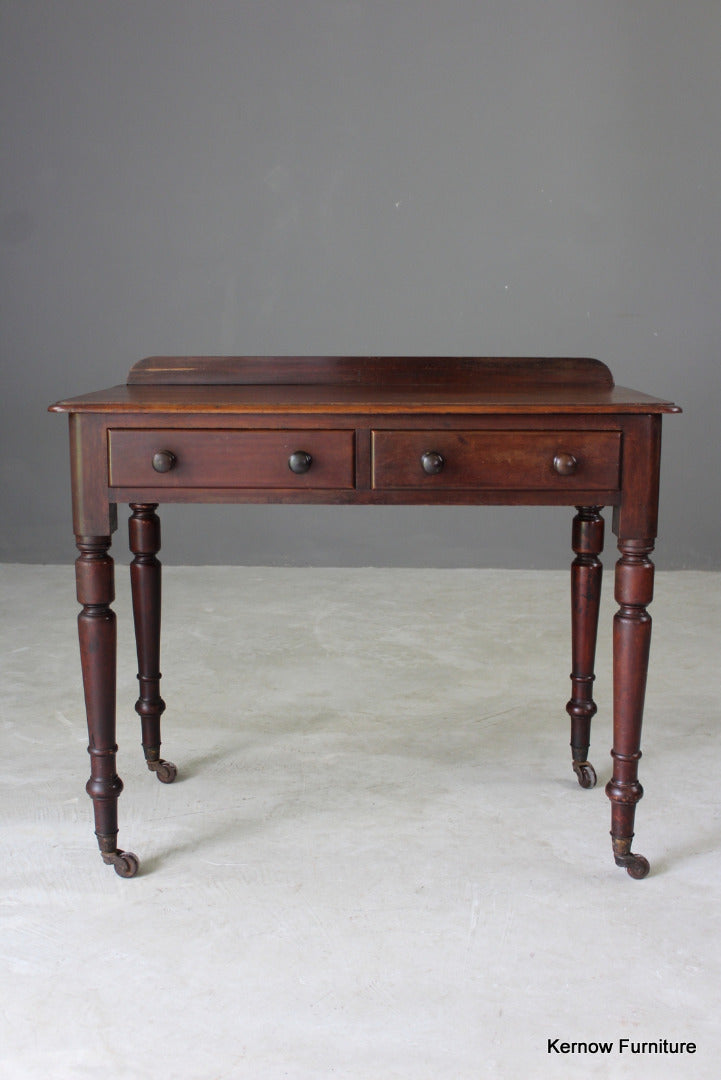 Antique Victorian Mahogany Writing Table - Kernow Furniture