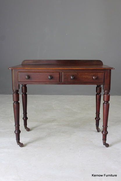 Antique Victorian Mahogany Writing Table - Kernow Furniture