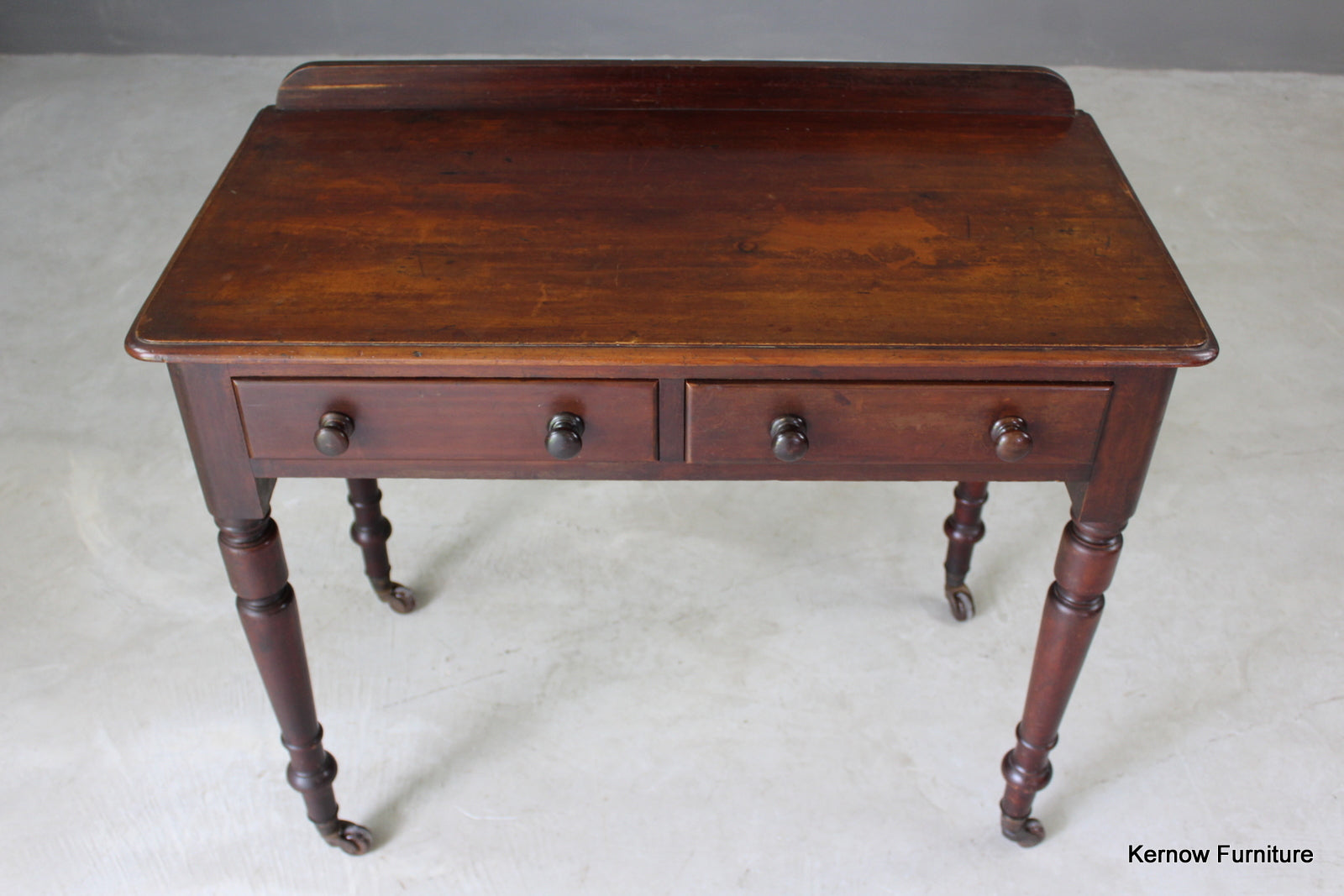 Antique Victorian Mahogany Writing Table - Kernow Furniture