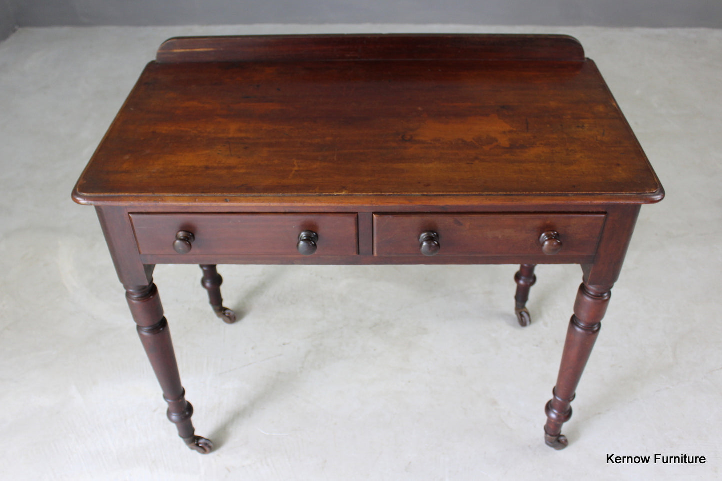 Antique Victorian Mahogany Writing Table - Kernow Furniture