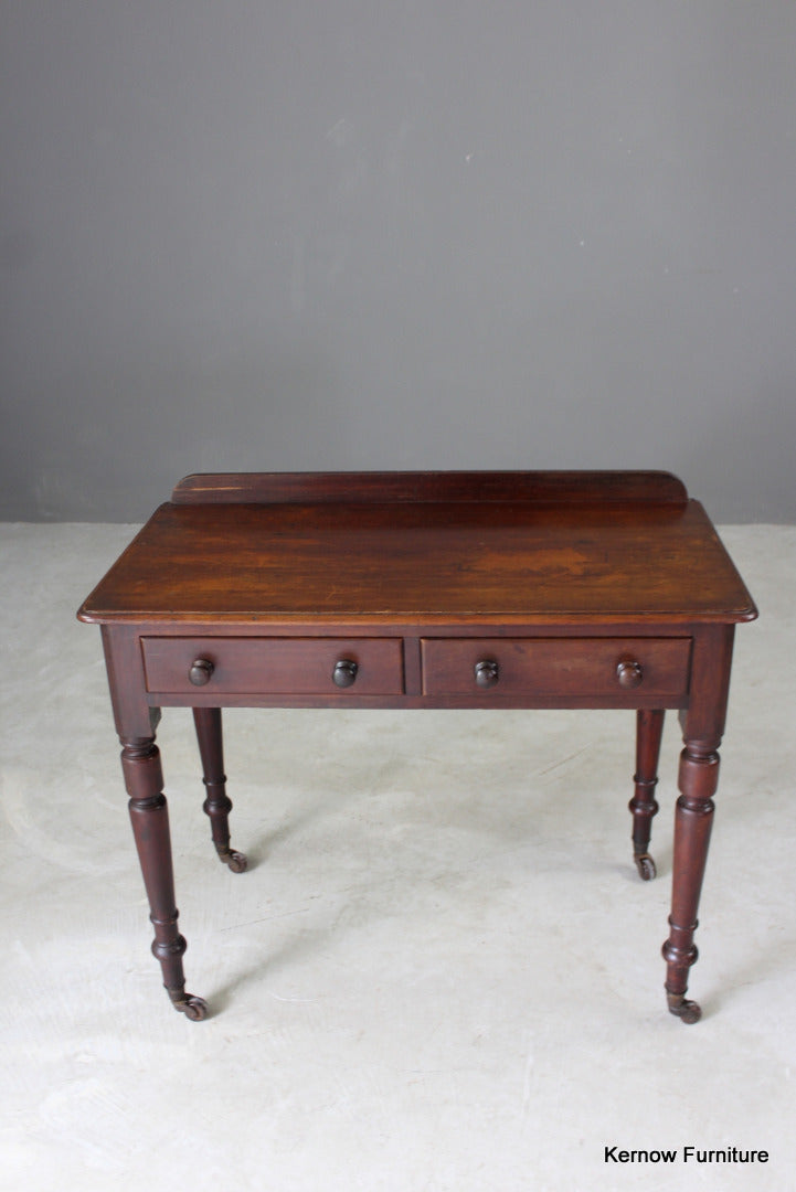 Antique Victorian Mahogany Writing Table - Kernow Furniture