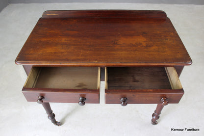 Antique Victorian Mahogany Writing Table - Kernow Furniture