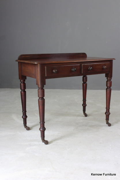 Antique Victorian Mahogany Writing Table - Kernow Furniture