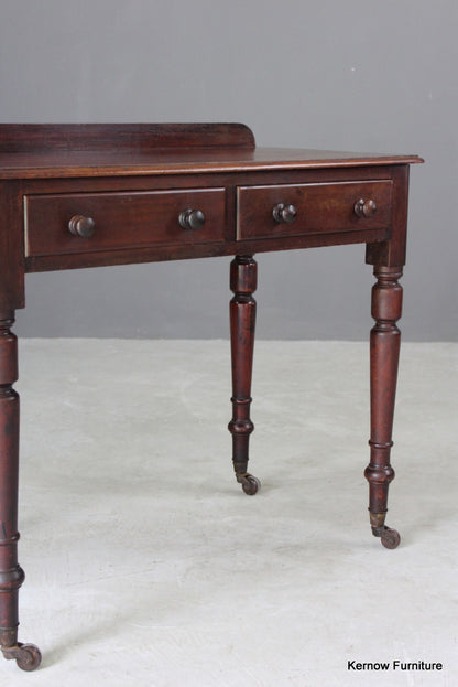 Antique Victorian Mahogany Writing Table - Kernow Furniture