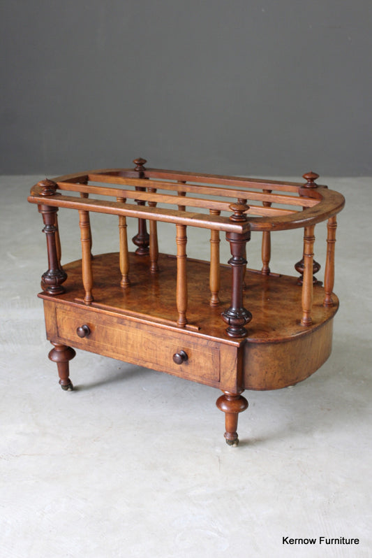 Victorian Walnut Oval Canterbury - Kernow Furniture