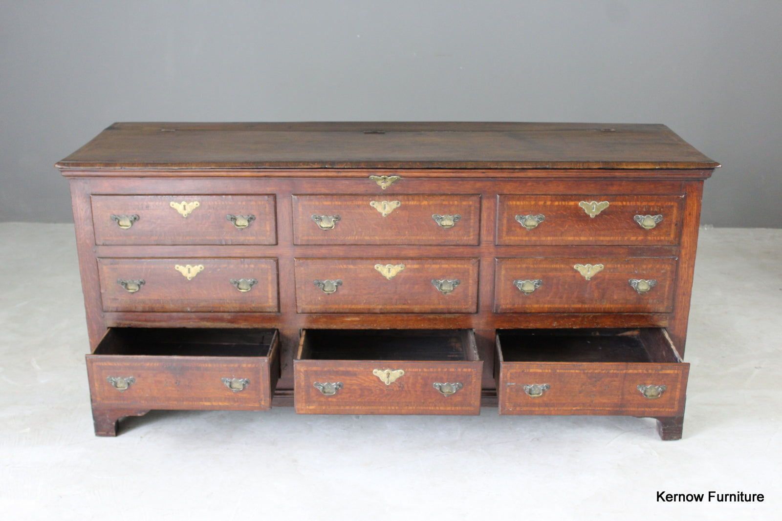 Georgian Oak Mule Chest - Kernow Furniture