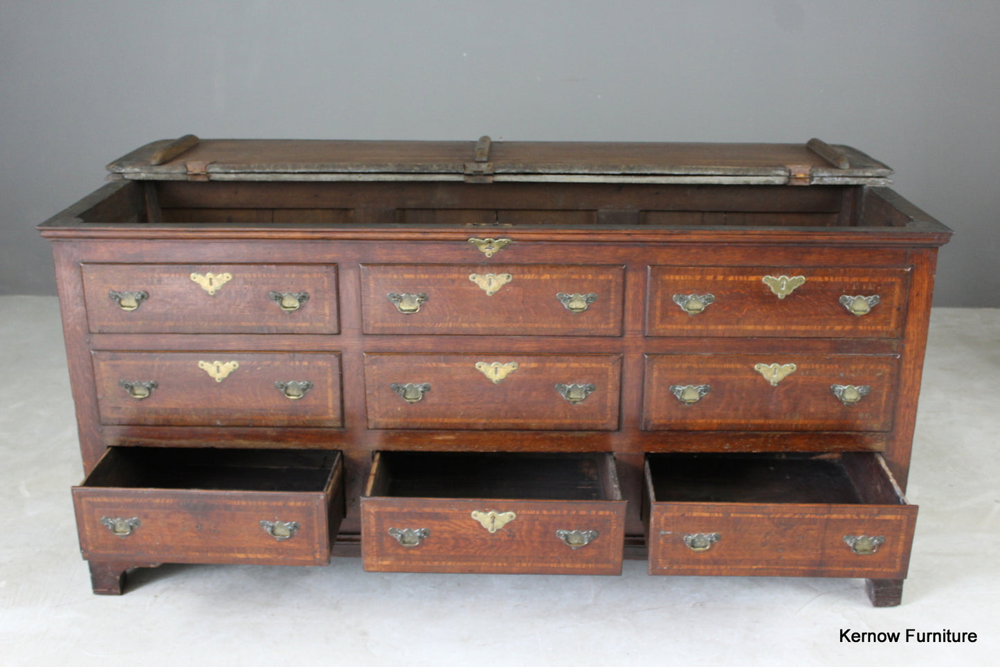 Georgian Oak Mule Chest - Kernow Furniture