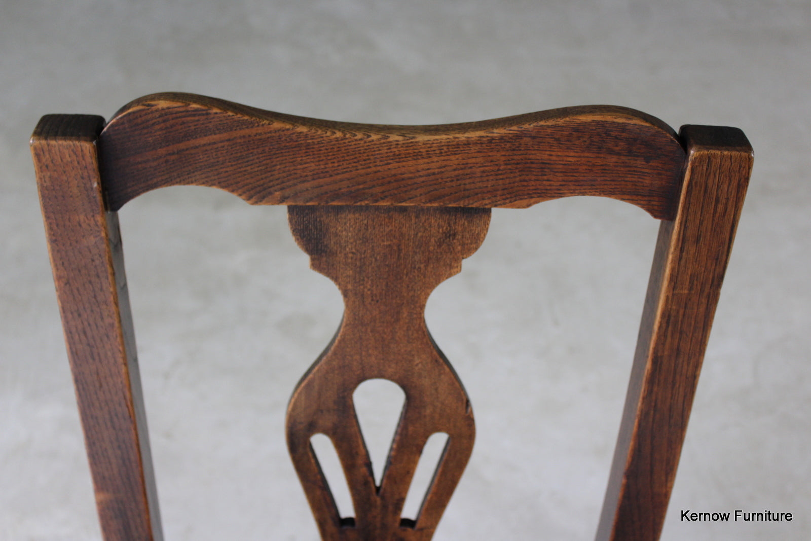 Single Oak & Elm Rush Kitchen Chair - Kernow Furniture