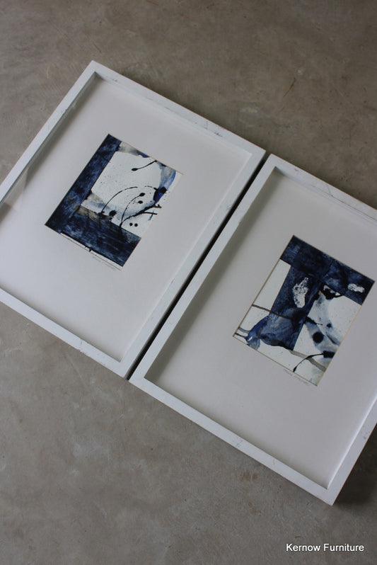 Pair Sally MacCabe Watercolours - Kernow Furniture